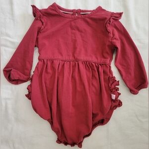 Ruffle Butts baby one piece snap dress Size 9-12mth 9-12 Month 12mth Onesie Girl